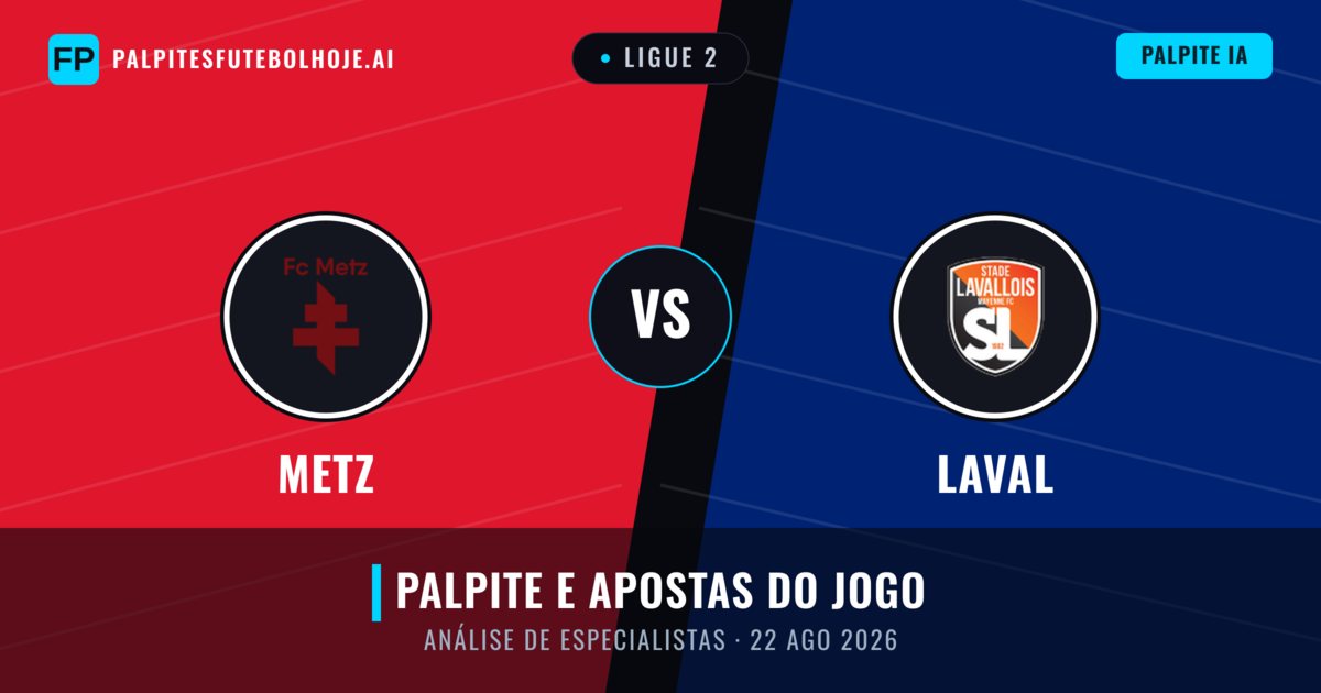 Metz vs Laval — prognóstico e prévia do jogo