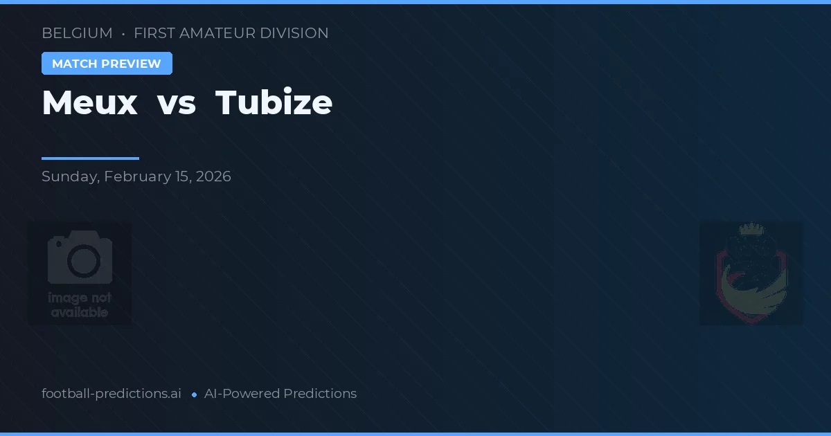 Meux vs Tubize — prognóstico e prévia do jogo