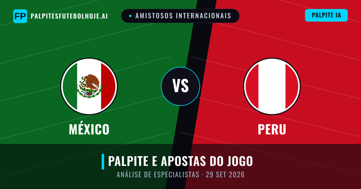 México vs Peru — prognóstico e prévia do jogo