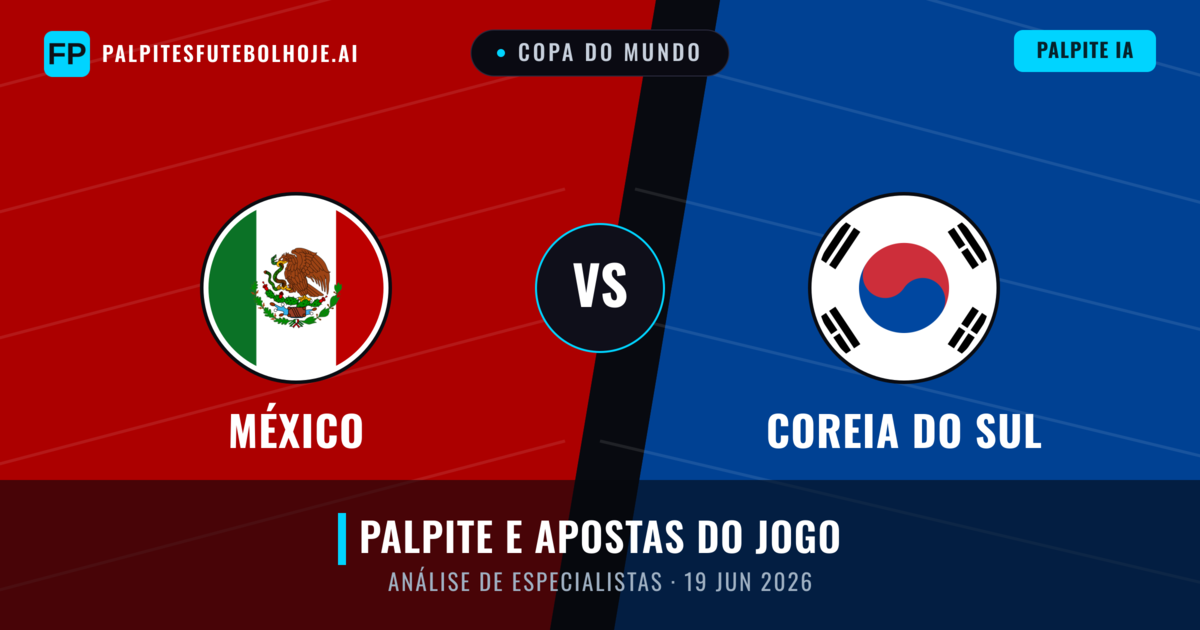México vs Coreia do Sul — prognóstico e prévia do jogo