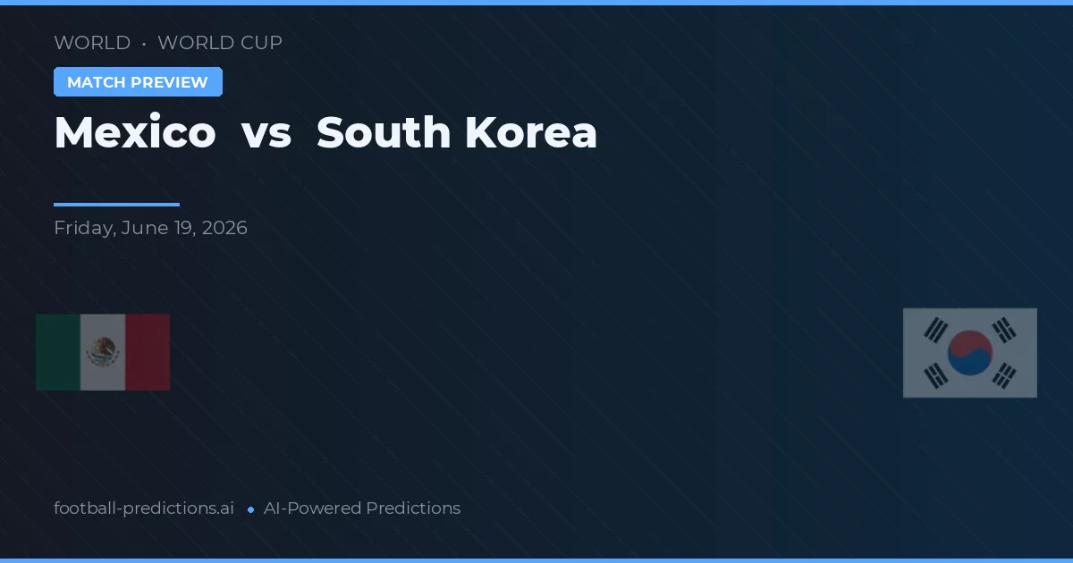 México vs Coreia do Sul — prognóstico e prévia do jogo