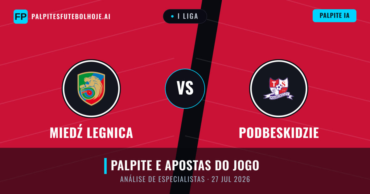 Miedź Legnica vs Podbeskidzie — prognóstico e prévia do jogo