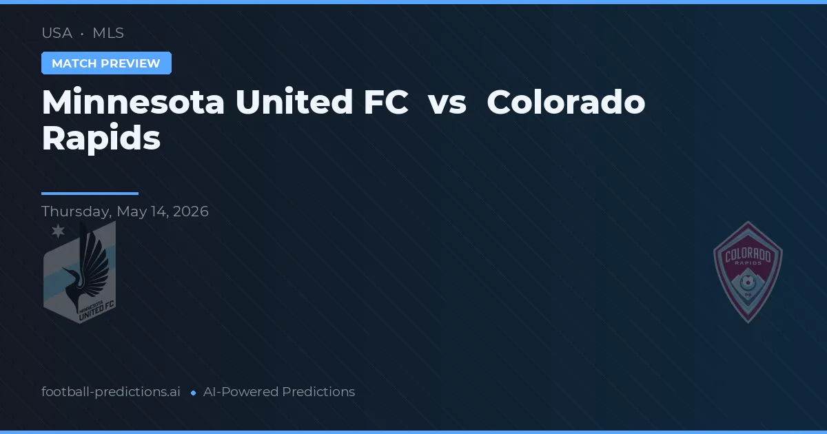 Minnesota United FC vs Colorado Rapids — prognóstico e prévia do jogo