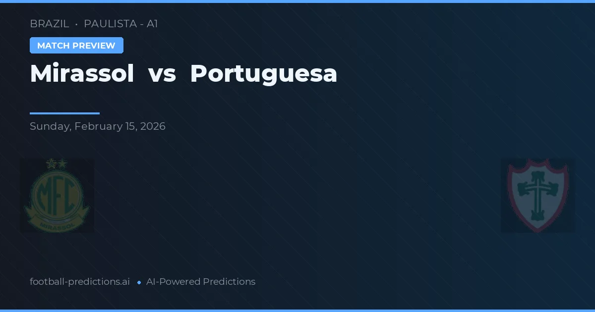 Mirassol vs Lusa — prognóstico e prévia do jogo