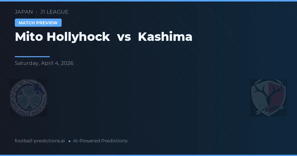 Mito HollyHock vs Kashima Antlers — prognóstico e prévia do jogo