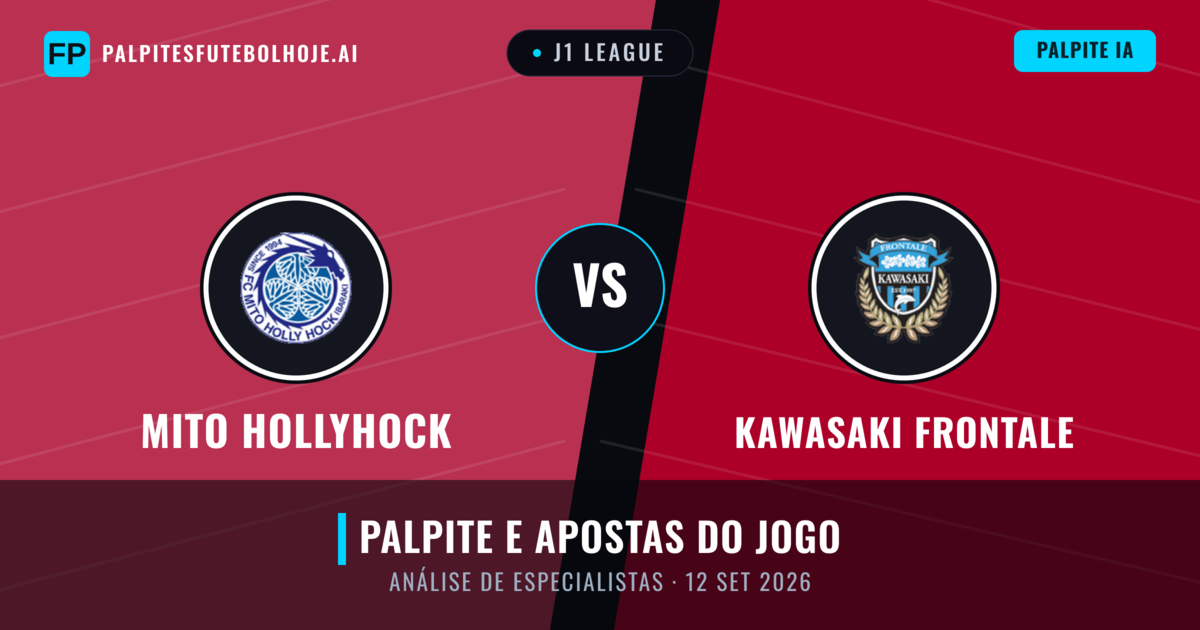 Mito HollyHock vs Kawasaki Frontale — prognóstico e prévia do jogo