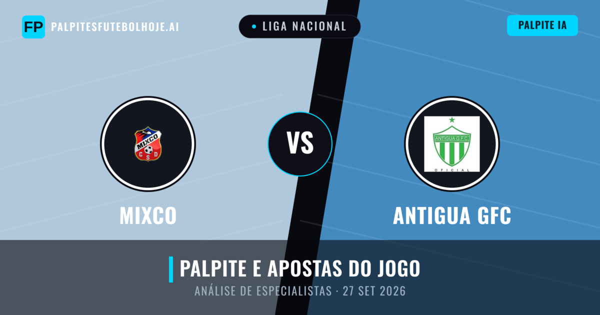 Mixco vs Antigua GFC — prognóstico e prévia do jogo