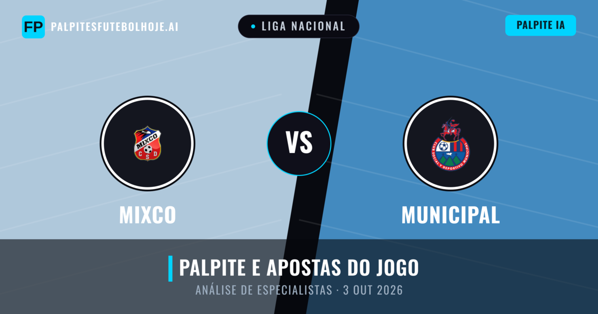 Mixco vs Municipal — prognóstico e prévia do jogo