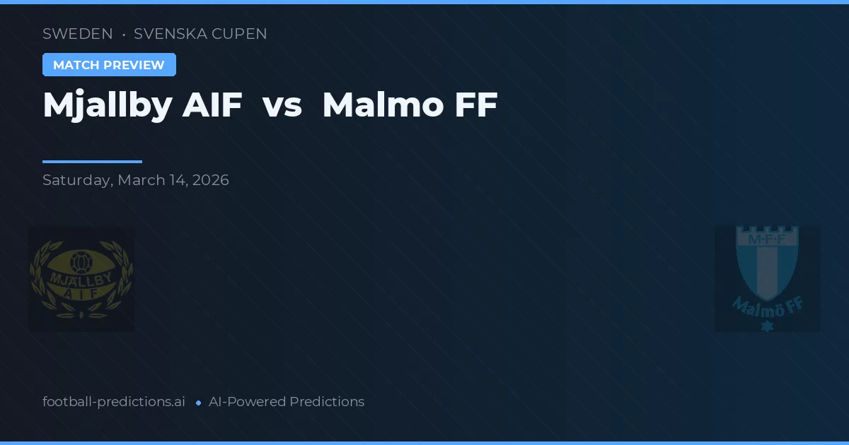 Mjällby AIF vs Malmö FF — prognóstico e prévia do jogo