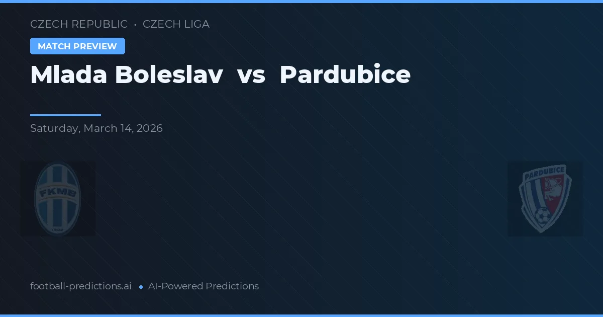 Mladá Boleslav vs Pardubice — prognóstico e prévia do jogo
