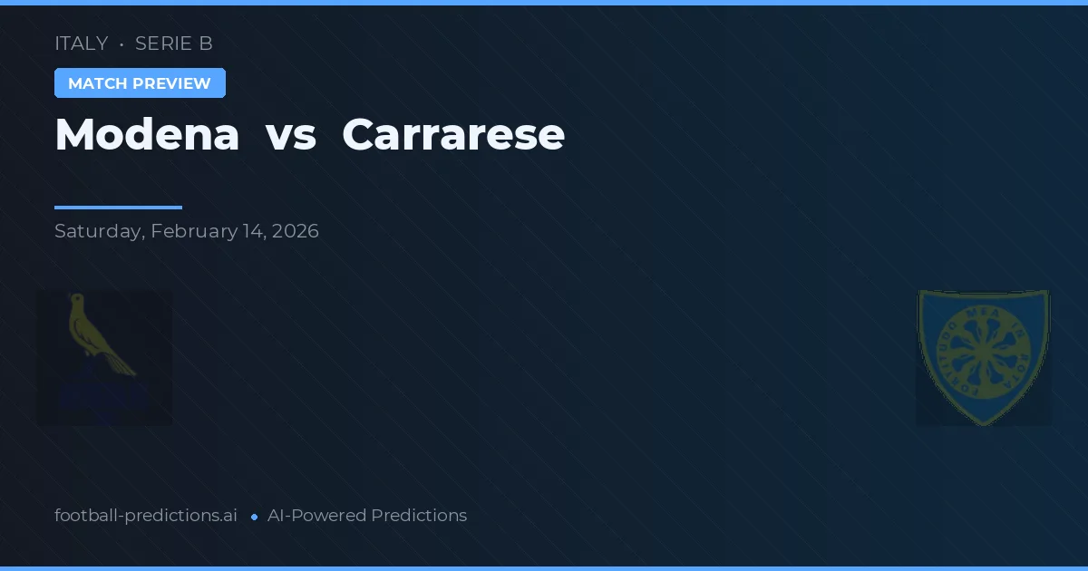 Modena vs Carrarese — prognóstico e prévia do jogo