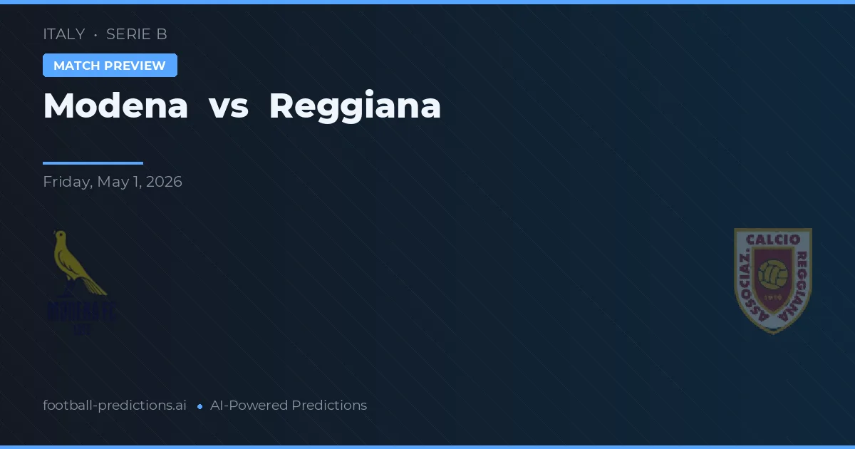 Modena vs Reggiana — prognóstico e prévia do jogo