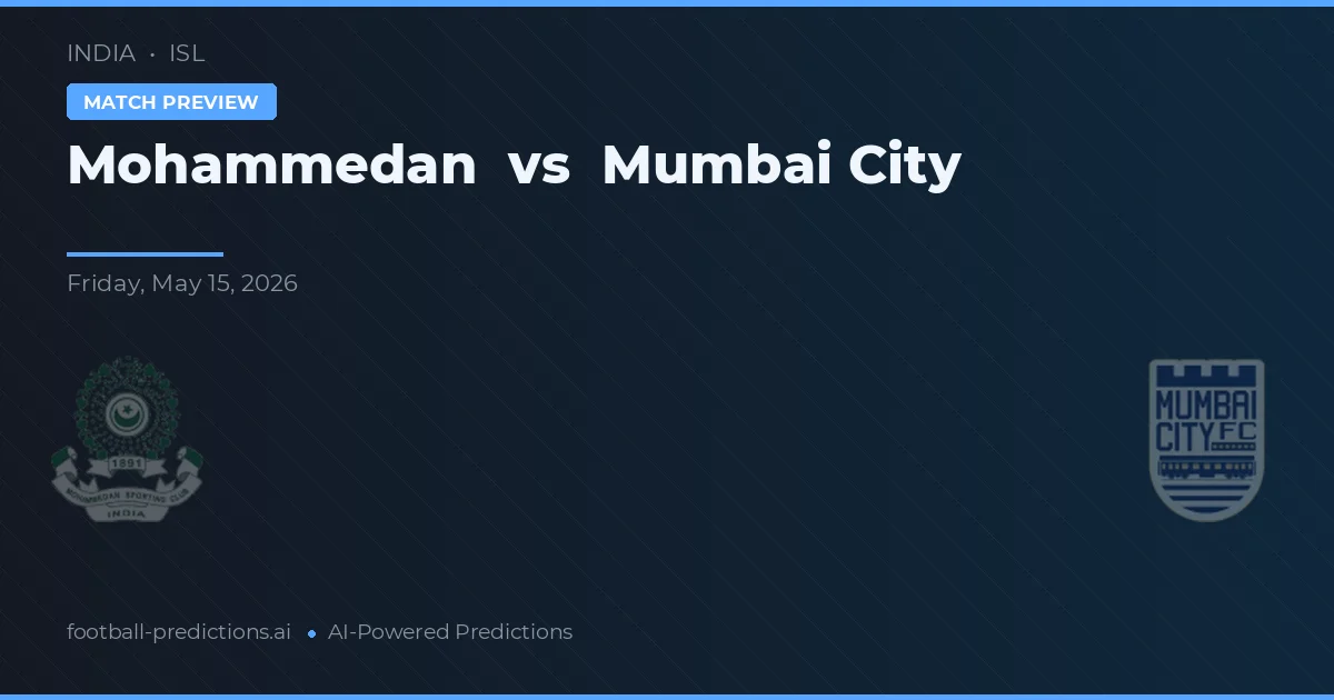 Mohammedan vs Mumbai City — prognóstico e prévia do jogo