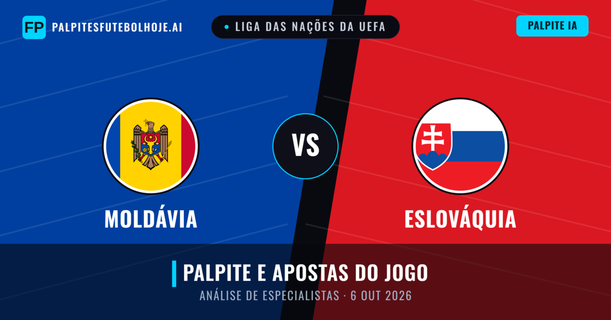 Moldávia vs Eslováquia — prognóstico e prévia do jogo