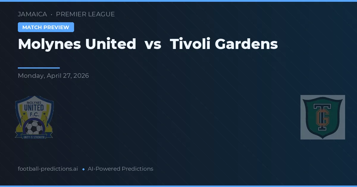 Molynes United vs Tivoli Gardens — prognóstico e prévia do jogo