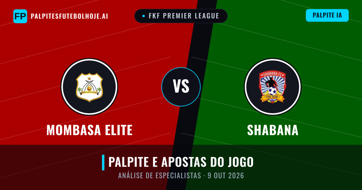Mombasa Elite vs Shabana — prognóstico e prévia do jogo