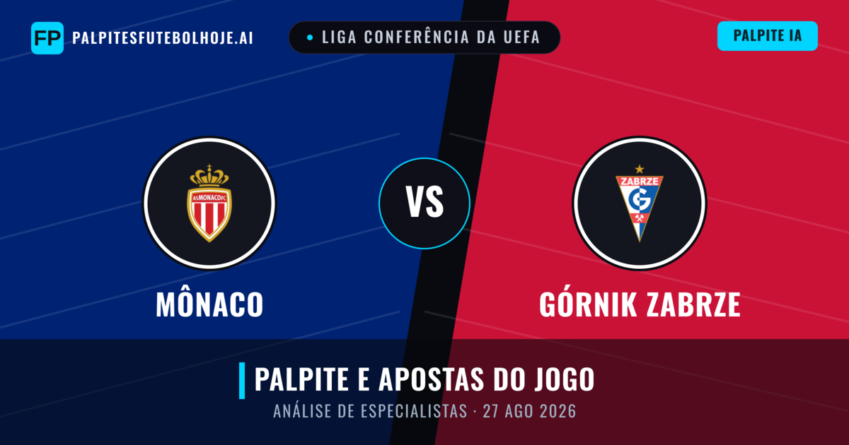Mônaco vs Górnik Zabrze — prognóstico e prévia do jogo