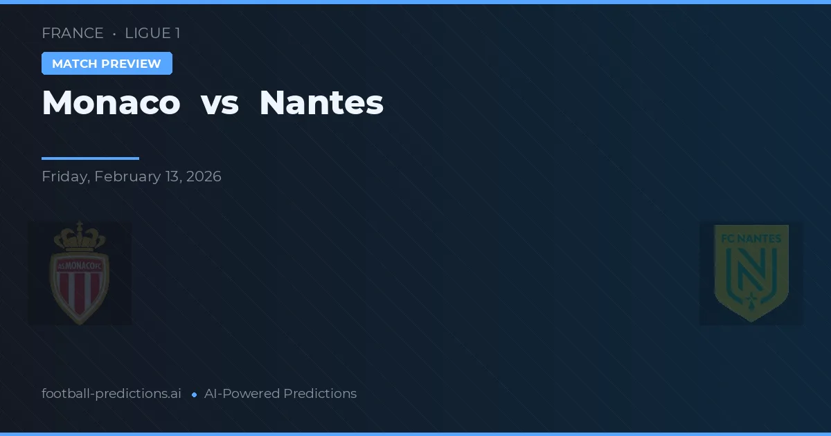 Mônaco vs Nantes — prognóstico e prévia do jogo