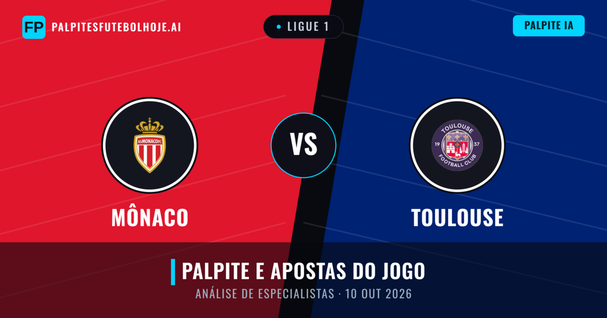 Mônaco vs Toulouse — prognóstico e prévia do jogo