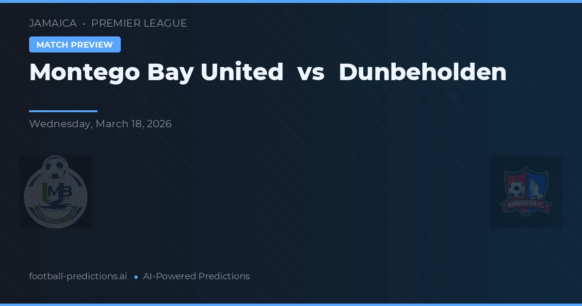 Montego Bay United vs Dunbeholden — prognóstico e prévia do jogo