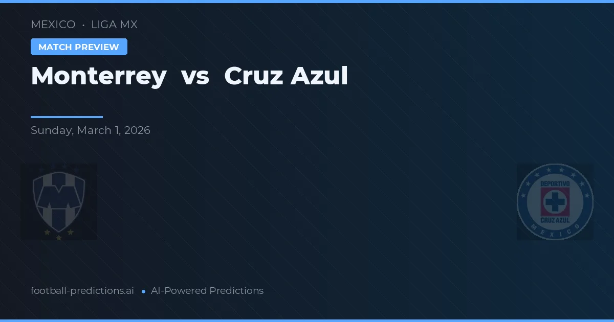 Monterrey vs Cruz Azul — prognóstico e prévia do jogo