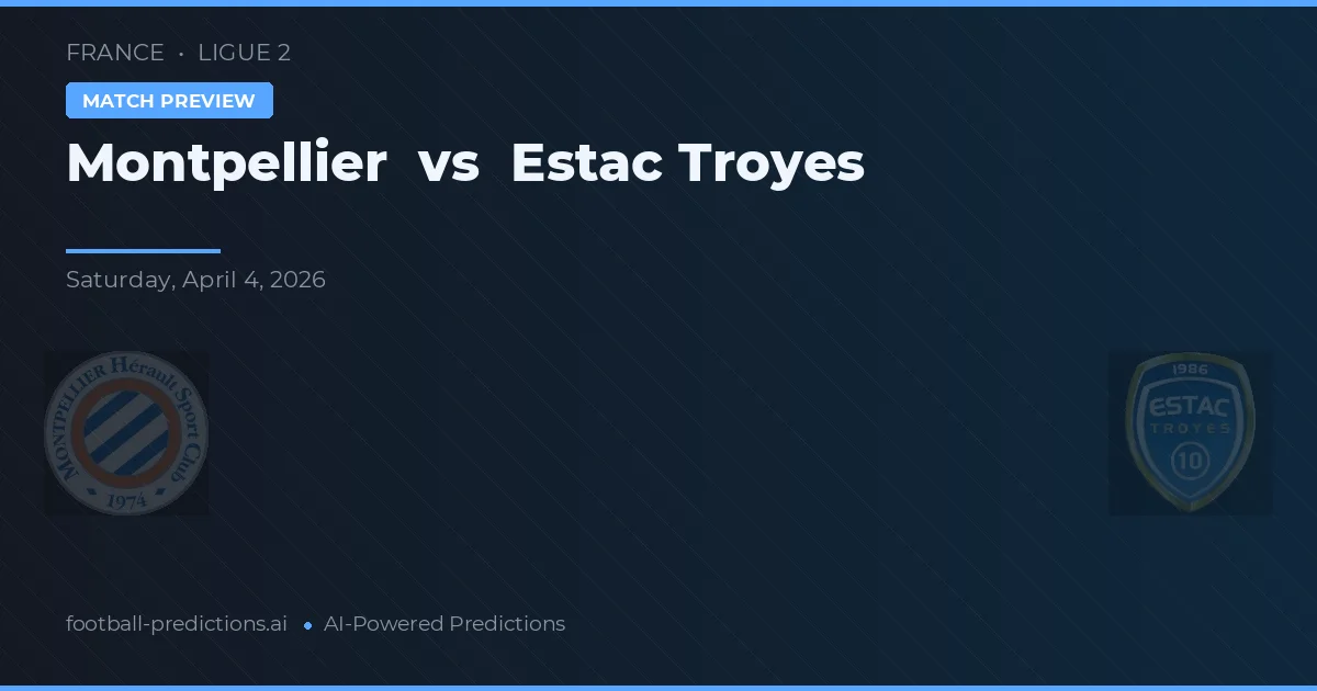 Montpellier vs Estac Troyes — prognóstico e prévia do jogo