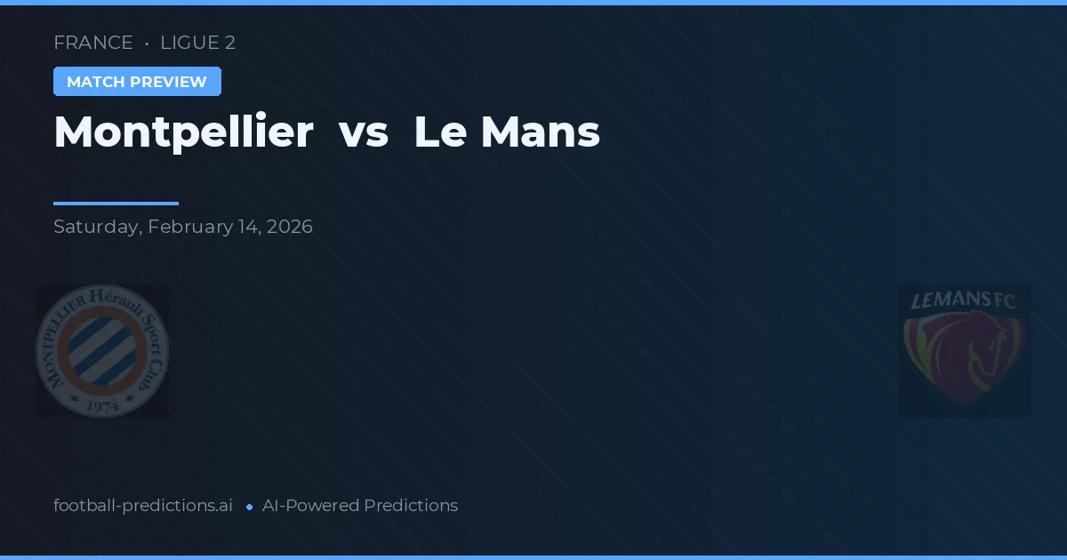 Montpellier vs Le Mans — prognóstico e prévia do jogo