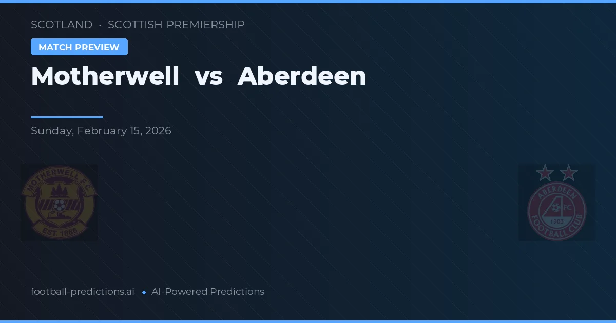 Motherwell vs Aberdeen — prognóstico e prévia do jogo