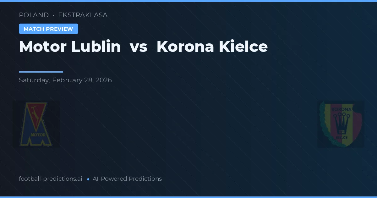 Motor Lublin vs Korona Kielce — prognóstico e prévia do jogo