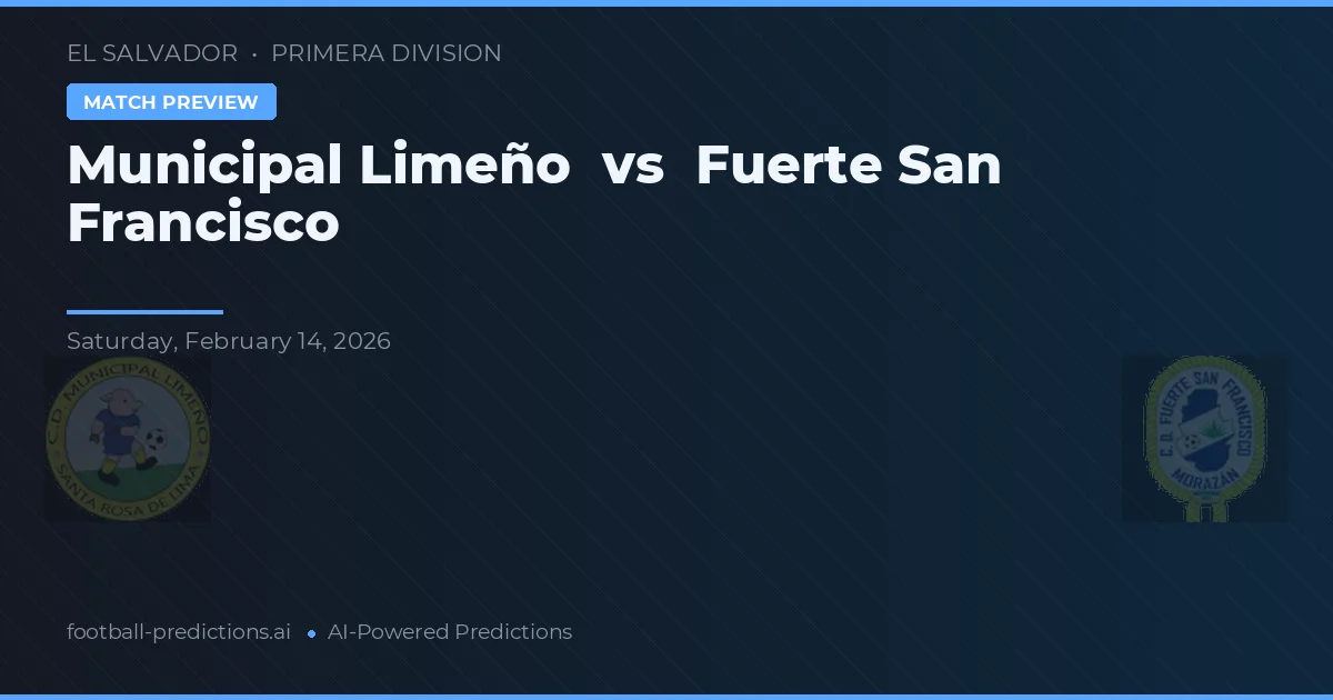 Municipal Limeño vs Forte São Francisco — prognóstico e prévia do jogo