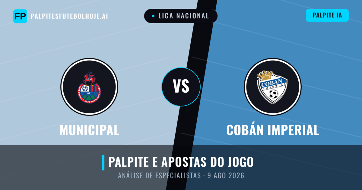 Municipal vs Cobán Imperial — prognóstico e prévia do jogo