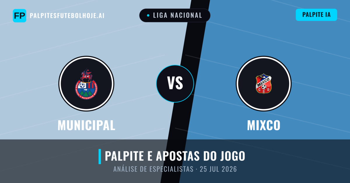 Municipal vs Mixco — prognóstico e prévia do jogo