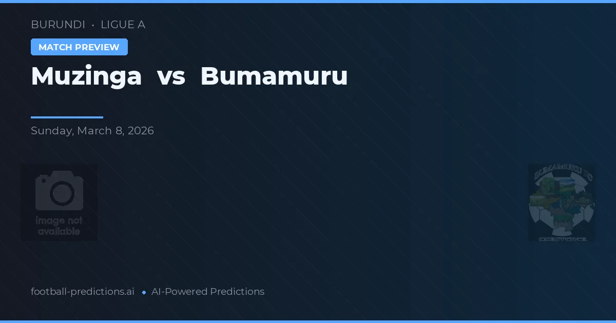 Muzinga vs Bumamuru — prognóstico e prévia do jogo