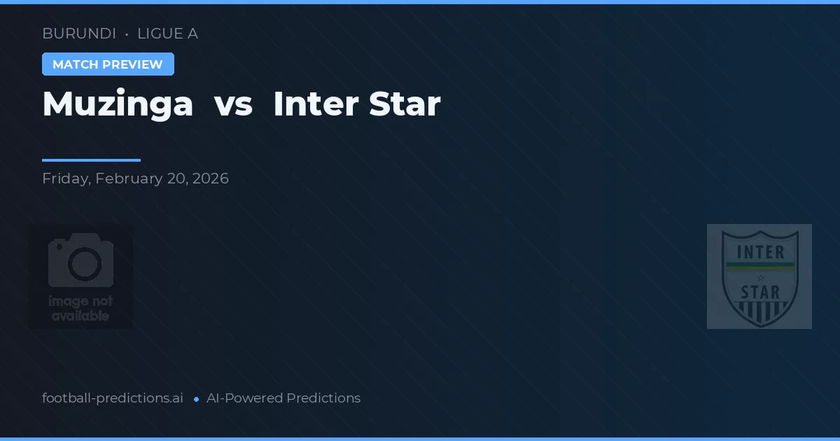 Muzinga vs Inter Star — prognóstico e prévia do jogo
