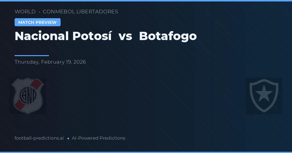 Nacional Potosí vs Botafogo — prognóstico e prévia do jogo