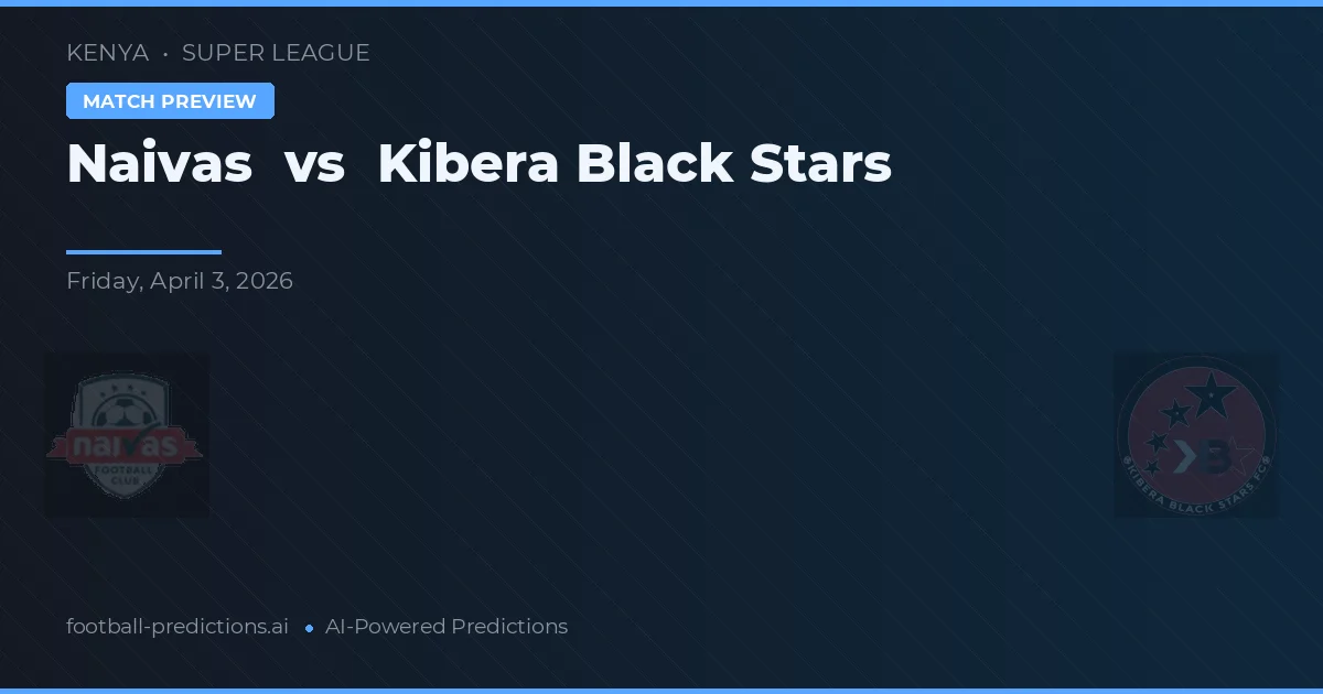 Naivas vs Kibera Black Stars — prognóstico e prévia do jogo