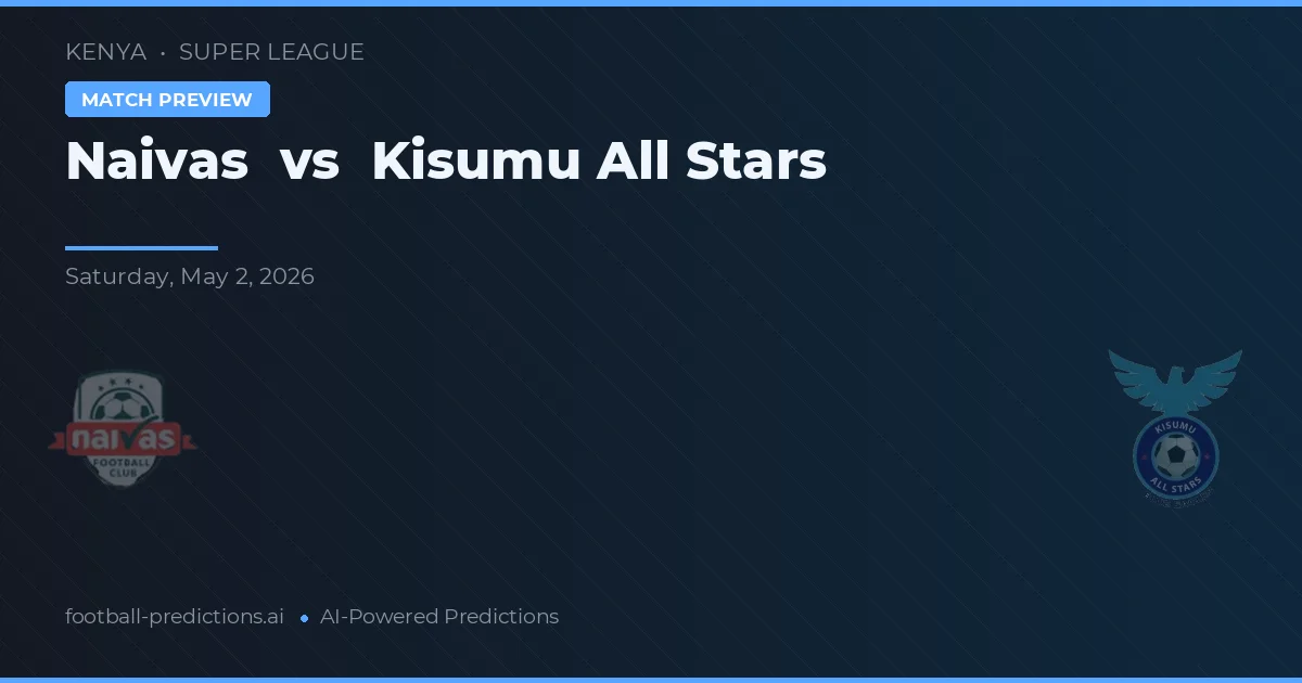 Naivas vs Kisumu All Stars — prognóstico e prévia do jogo