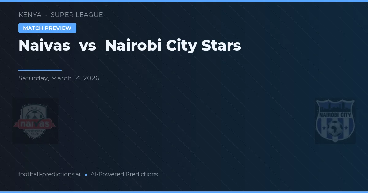 Naivas vs Nairobi City Stars — prognóstico e prévia do jogo