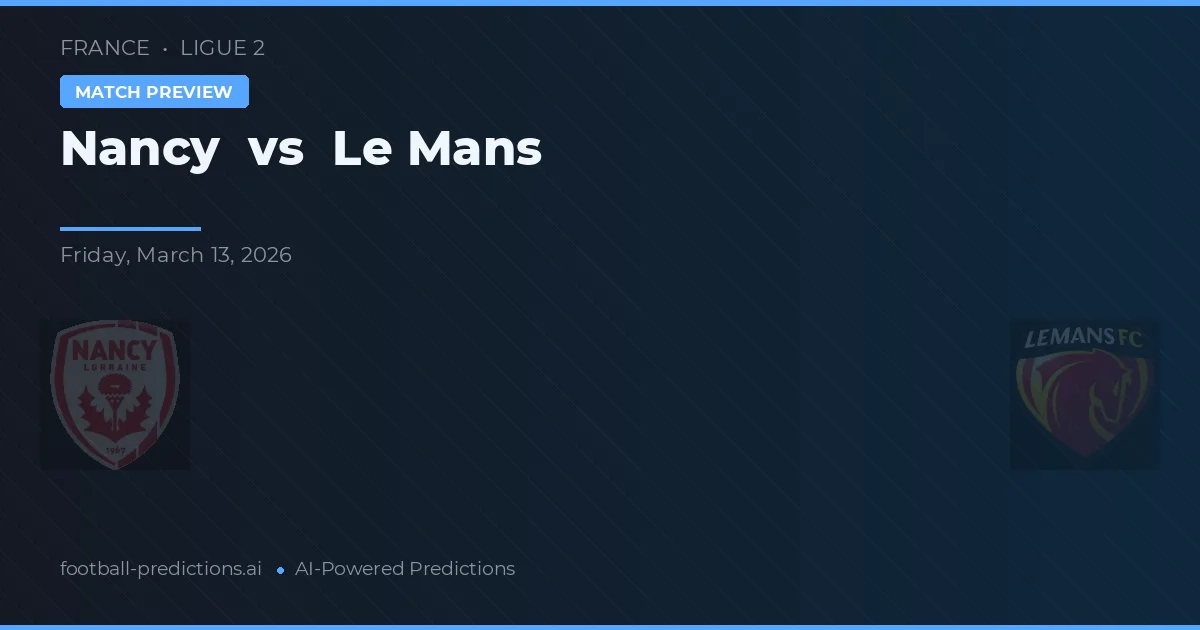 Nancy vs Le Mans — prognóstico e prévia do jogo