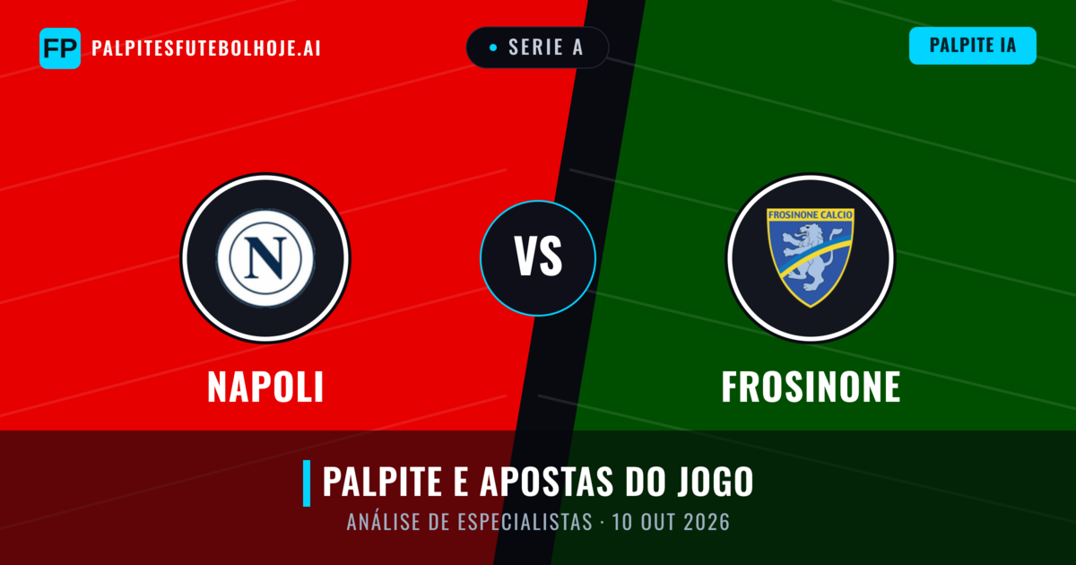 Napoli vs Frosinone — prognóstico e prévia do jogo
