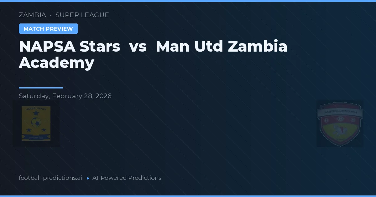 Estrelas NAPSA vs Academia do Manchester United Zambia — prognóstico e prévia do jogo