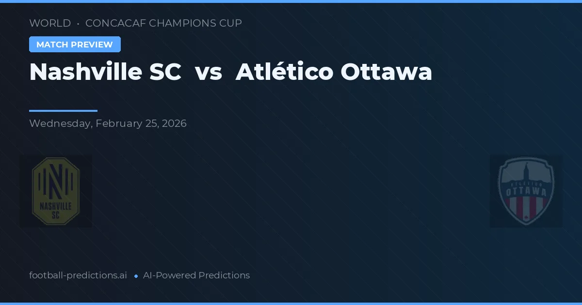Nashville SC vs Atlético Ottawa — prognóstico e prévia do jogo