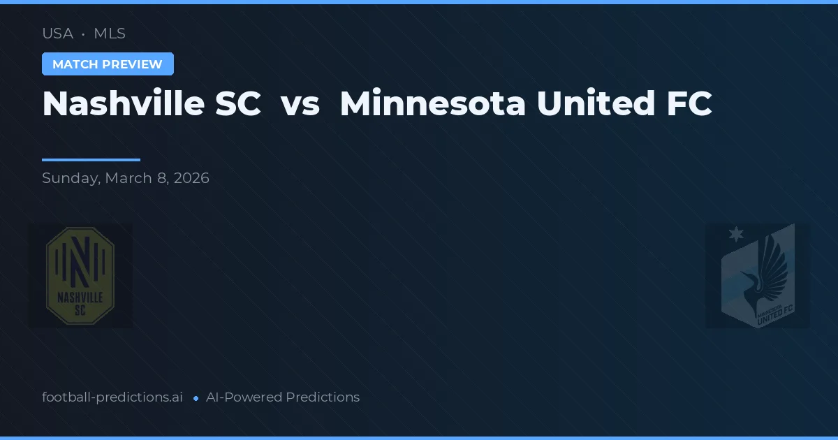 Nashville SC vs Minnesota United FC — prognóstico e prévia do jogo
