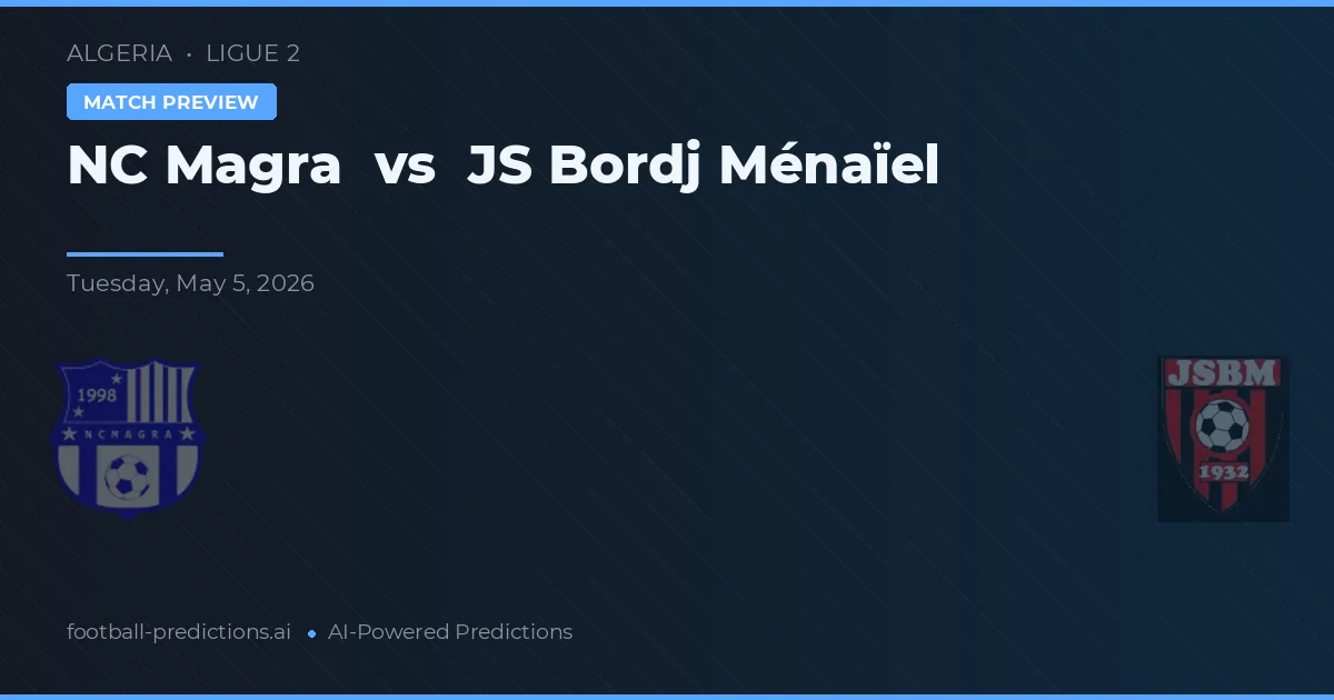 NC Magra vs JS Bordj Menaïel — prognóstico e prévia do jogo