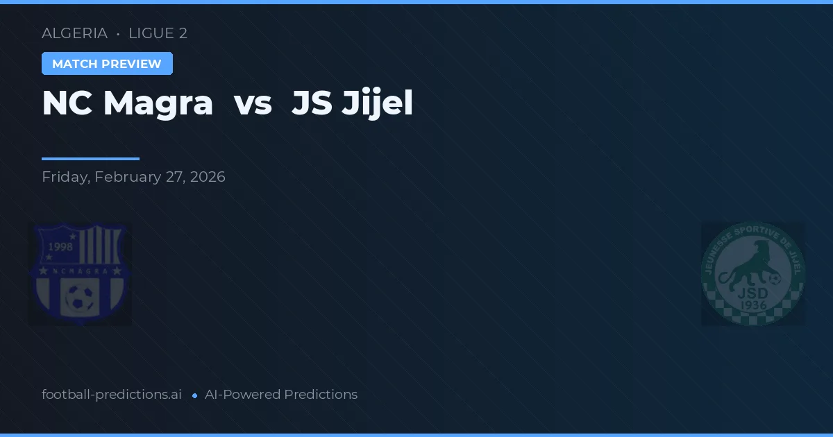 NC Magra vs JS Jijel — prognóstico e prévia do jogo