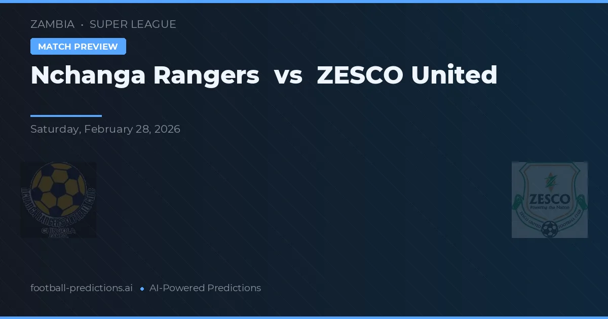 Nchanga Rangers vs ZESCO United — prognóstico e prévia do jogo