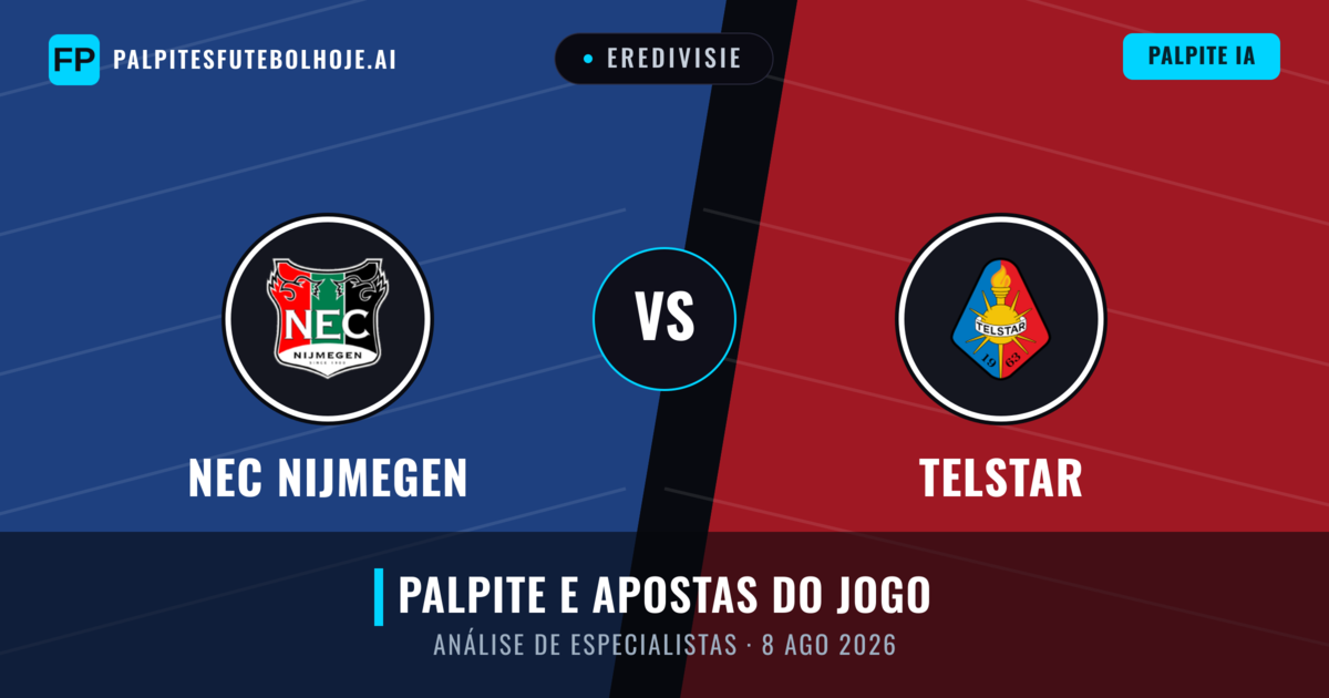 NEC Nijmegen vs Telstar — prognóstico e prévia do jogo