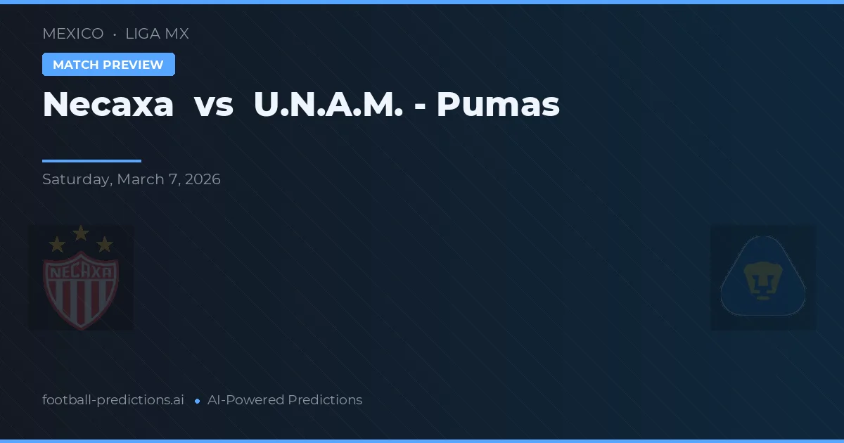Necaxa vs U.N.A.M. - Pumas — prognóstico e prévia do jogo