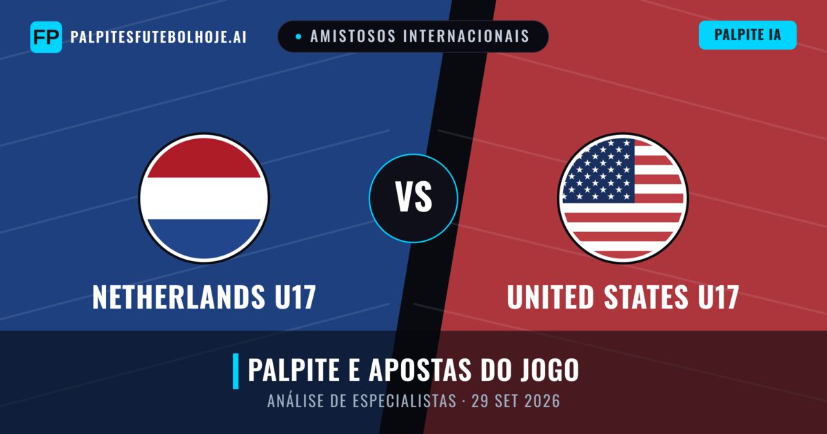 Netherlands U17 vs United States U17 — prognóstico e prévia do jogo