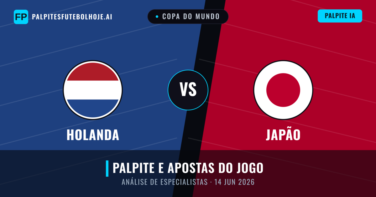Holanda vs Japão — prognóstico e prévia do jogo